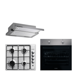 Kumtel Inox Aspiratörlü Ankastre Set