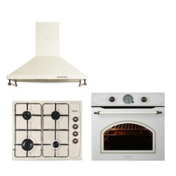 Kumtel Rustik Bej Emaye Ankastre Set