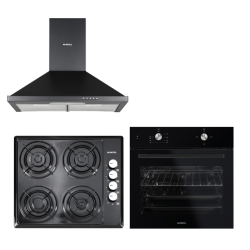 Kumtel Siyah Basic Ankastre Set