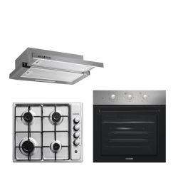 Kumtel Turbo İnox Aspiratörlü Ankastre Set